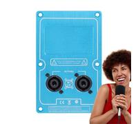 Generisch Haut-Parleur de scène, Panneau de câblage, boîte de jonction de Haut-Parleur, Double 4 cœurs, de Veste, Connexion de câble Postal, Socle d'amplificateur Audio