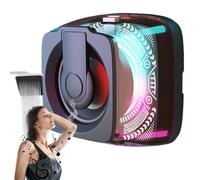 Generisch Haut-Parleur magnétique - Haut-Parleur d'extérieur Portable avec lumière - Son stéréo - pour Salle de Bain, Voiture, Voyage, Douche