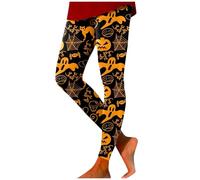 Generisch Hauts de Noël Top 100, Décontracté, Thème d'Halloween, Imprimé Amusant, Moulant, Hiplift Fitness Entraînement Leggings Petit Sac à Dos Garçons Adolescents, rouge, S