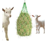 Generisch Hay Netting for Horses - Filet de nourriture avec anneaux de retenue - Sac à chevaux - Sac à dos suspendu en maille - Accessoire de mangeoire pour chevaux - Étable - Barn Farm Pasture