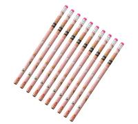 Generisch HB Lot de 10 crayons HB incassables avec gommes | N° 2 crayons de papeterie mignons | Pour enfants, préscolaires, maison, salle de classe, remplissage de sac cadeau, cadeaux de fête