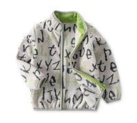 Generisch Herbst- und Winter-Baby-Fleecejacken mit Cartoon-Karo-Prints und niedlichen Fleecejacken für Jungen und Mädchen 1 12, D, 8-9 ans
