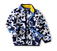 Generisch Herbst- und Winter-Baby-Fleecejacken mit Cartoon-Karo-Prints und niedlichen Fleecejacken für Jungen und Mädchen 1 12, F, 8-9 ans