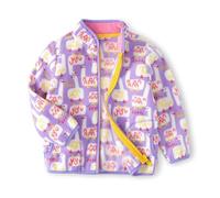 Generisch Herbst- und Winter-Baby-Fleecejacken mit Cartoon-Karo-Prints und niedlichen Fleecejacken für Jungen und Mädchen 1 12, C, 1-2 ans