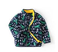 Generisch Herbst- und Winter-Baby-Fleecejacken mit Cartoon-Karo-Prints und niedlichen Fleecejacken für Jungen und Mädchen 1 12, A, 6-7 ans