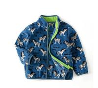 Generisch Herbst- und Winter-Baby-Fleecejacken mit Cartoon-Karo-Prints und niedlichen Fleecejacken für Jungen und Mädchen 1 12, G, 8-9 ans
