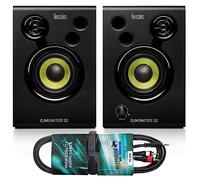 Generisch Hercules DJ Monitor32 Enceintes de moniteur + câble audio Keepdrum RCA
