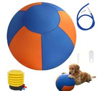 Generisch Herding Ballon de football interactif pour chien - Indéchirable - Résistant à la déchirure - Convient pour les chiens de chapeau et de nombreuses autres races de chiens (bicolore, 55 cm)