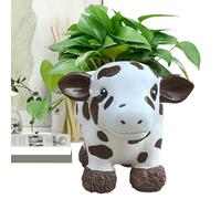 Generisch Highland - Pots de cuisine pour - 10,2 cm - Pot de fleurs en résine | Récipients de stockage amusants pour , plateau yak pots succulents, extérieur dans la cour intérieure