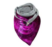 Generisch Hiver Emballage Imprimer Femmes Doux Décontracté Écharpe Chaude Écharpe Bonnet et Écharpe Ensemble Femmes Noir, c, taille unique