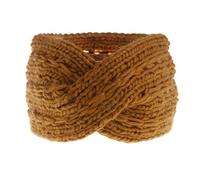 Generisch Hiver Oreilles Nouveau Bandeau Chauffe-Croix Enrouleur Femmes Casquettes de Baseball UNE Casquette Turquie (Marron, Taille unique)