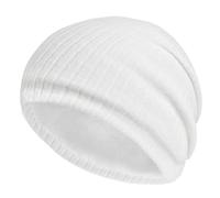 Generisch Hommes et femmes Chapeau tricoté Hiver Extérieur Couleur unie Rayé Chaud Protection des oreilles Chapeaux Écharpe Bonnet Gants Ensemble Femmes, Blanc., taille unique
