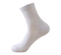 Generisch Hommes Hiver Simple Couleur Solide Serviette En Bas Nid D'abeilles Non Slip Sport Chaussettes De Basketball Respirantes Compatible Avec Chaussettes De Moto Drôle, Blanc., taille unique