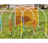 Generisch HOOPERS Agility Combi - Set / 1 porte / 3 arcs Hoopers / portail / clôture de séparation en plastique Hoopers NADAC Hoopers Fun Hoopers