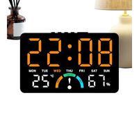 Generisch Horloges numériques pour Chambre à Coucher | avec Affichage de la Date et de la température - Réveil de Chevet à écran LED - pour étudiants, Personnes âgées, Adultes, Bureau, Maison