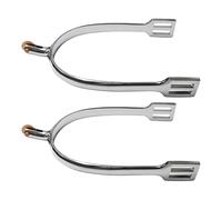 Generisch Horse Spurs Bottes de cowboy pour homme - Roue dentée rotative en cuivre tendue - 11,9 x 5,9 cm - de zinc chromé - Dressage pour femme - Accessoire d'équitation