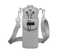 Generisch Housse de bouteille d'eau - Avec étui thermique - Sac pour bouteille d'eau - Sac pour bouteille d'eau avec poche pour téléphone - Sac bandolera réglable pour les voyages