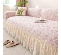 Generisch Housse de canapé à Jupe, résistante aux Taches et à la poussière, Housse Extensible pour canapé, Anti-froissement, Protecteur de canapé,C,1Seater 90-140cm/35-55in