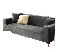 Generisch Housse de canapé en Peluche Housse de canapé Couleur Unie Housse intégrale de canapé Housse Extensible Haute élasticité Protecteur de canapé,H,1Seater 90-140cm/35-55in