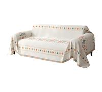 Generisch Housse de canapé style bohème - 300 x 180 cm - Utilisable des deux côtés - En forme de L - Pour appartement, salon, chambre à coucher, bureau, maison, hôtel, studio, dortoir