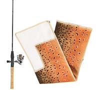 Generisch Housse de protection pour canne à pêche | 4 compartiments | 84 cm Housse de protection pour canne à pêche - Pour bateau, rivière, voyage, lac, rivière, extérieur, Peau de croaker jaune, voir