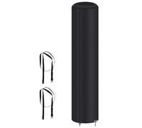 Generisch Housse de protection pour douche solaire, 220 x 66 cm, noir, imperméable, coupe-vent, housse de douche de jardin 420D avec revêtement UV