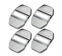 Generisch Housse de protection pour verrou de porte | Jeu de 4 pièces en acier inoxydable avec film de protection autocollant, de sécurité de porte | Pour l'extérieur des véhicules tout-terrain