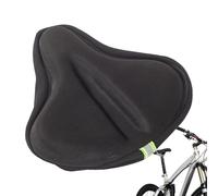 Generisch Housse de selle de vélo avec bandes réfléchissantes, coussin de siège en gel souple respirant absorbant les chocs pour les randonnées en plein air, la route, le fitness, les accessoires de