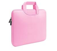Generisch Housse intérieure pour ordinateur, couleur unie, plusieurs couleurs au choix, housse quotidienne pour ordinateur portable tablier avec poches, Rose, 15.6