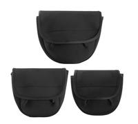 Generisch Housses de moulinet de pêche, rangement portable et épais, 3 pièces, housse de protection pour roues extérieures, pour papas, pêcheurs, pont, extérieur, riff, bateau, côte, lac, rivière, eau