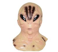 Generisch Hworks Alien Bald Man Couvre-chef en latex Masque intégral Fête Cosplay Costume Accessoires pour Halloween