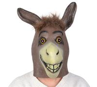 Generisch Hworks Chapeaux de fête Donkey Shrek en latex Masque intégral pour cosplay Accessoires pour Halloween