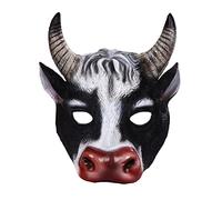 Generisch Hworks Demi-masque de tête de vache laitière en mousse PU pour Halloween