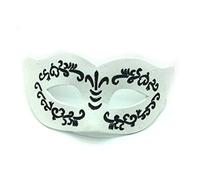 Generisch Hworks Masque de cosplay blanc en EVA Demi-visage Accessoires de costume d'Halloween