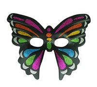 Generisch Hworks Masque de fête papillon EVA Demi-visage Halloween Cosplay Prop
