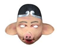 Generisch Hworks Masque de moine Pig en latex - Accessoire de costume de cosplay pour fête d'Halloween