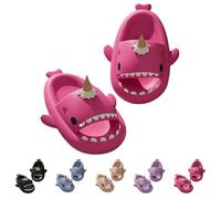 Generisch Ice Cream Shark Slides Sandales d'été légères antidérapantes et confortables avec semelle épaisse, Rose., 44/45 EU