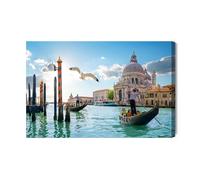 Generisch Impression sur toile - Beaux paysages de Venise - Décoration murale moderne et impression d'art - Tableaux muraux pour salon, chambre à coucher, cuisine, couloir - XXL - 70 x 50 cm