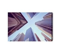 Generisch Impression sur toile motif gratte-ciel de New York - Décoration murale moderne et impression d'art - Tableaux muraux pour salon, chambre à coucher, cuisine, couloir - XXL - Impression sur