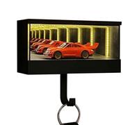 Generisch Infinity Garage Porte-clés avec éclairage LED et miroir infini - à clés imprimée en 3D pour , organisateur de garage décoratif pour les fans de voiture et de couloir