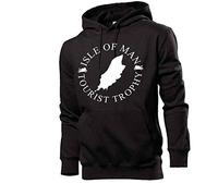 Generisch Isle of Man TT Hommes Pull à Capuche Hoodie Sweatshirt - shirt84 - Noir, XXL