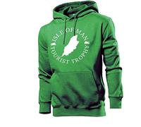 Generisch Isle of Man TT Sweat à capuche pour homme, vert, XL