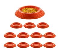 Generisch Isopod Lot de 12 bols de nourriture pour reptiles | Gamelles antidérapantes pour terrarium pour cafards, queues sauteuses, mille-pattes, récipient de nourriture pour animaux de compagnie