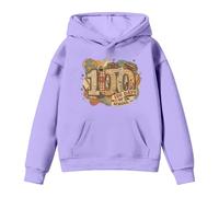 Generisch J'ai survécu à 67 + 33 jours d'école - Sweat à capuche 100e jour d'école pour garçons et filles - T-shirt à manches longues avec imprimé, Violet clair, 8-9 ans