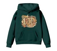 Generisch J'ai survécu à 67 + 33 jours d'école - Sweat à capuche 100e jour d'école pour garçons et filles - T-shirt à manches longues avec imprimé, Vert foncé., 8-9 ans