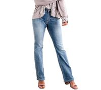 Generisch Jean bootcut classique pour femme avec confort extensible et coupe cintrée pour un style intemporel, bleu clair, L