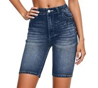 Generisch Jean élégant pour femme avec broderies décoratives pour une utilisation quotidienne au printemps, Marine, L