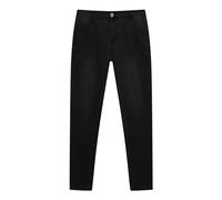 Generisch Jean pour homme - Coupe ajustée - Coupe droite - Coupe droite - Le jean stretch s'adapte à votre corps et conserve sa forme même après une longue utilisation, Noir , S