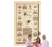 Generisch - Jeu à boire dés, jeu à boire, défis, jeu de dés à boire, bar à boire, jeu de fête pour adultes, petite amie, ami, amis, famille