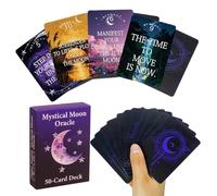 Generisch Jeu de cartes de tarot pour débutants, classiques et pratiques, cartes d'oracle, jeu de société pour réunions de famille - Pour hommes, femmes, adolescents et adultes